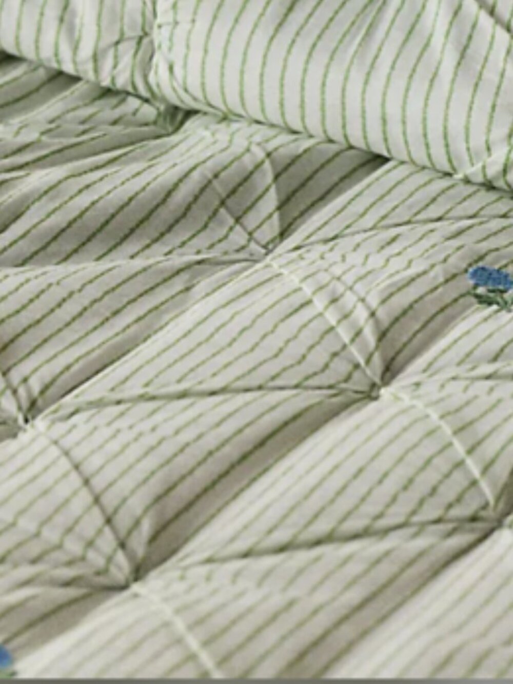 NWT Emilia Cotton Voile Embroidered Icon Quilt Queen - Picture 6 of 9